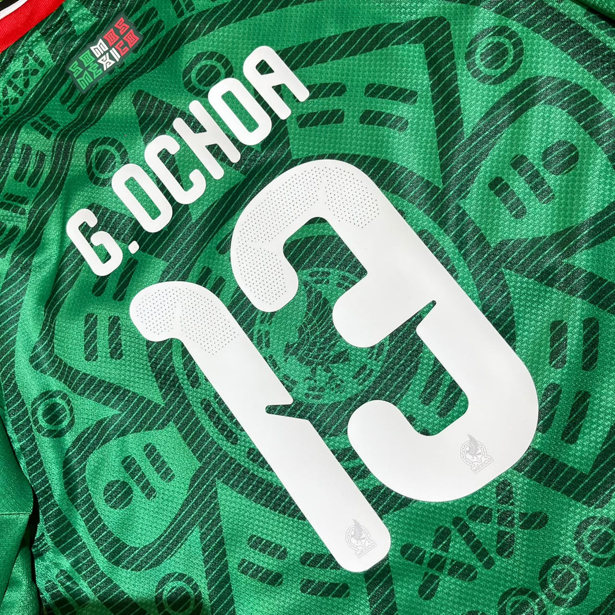 Mexico World Cup 2026 Guillermo Ochoa Home Green Long Sleeve Kids Football Jersey