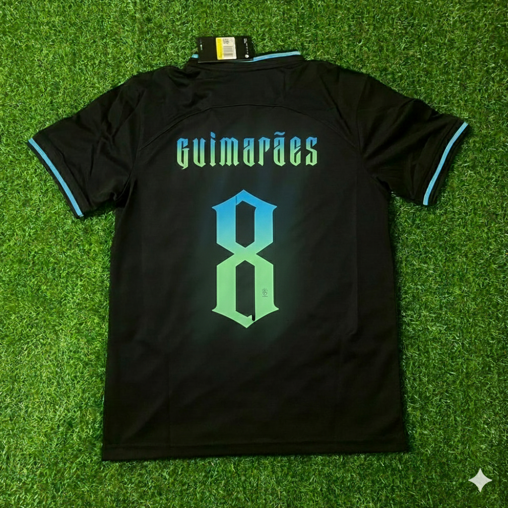 Bruno Guimaraes Brazil Retro Football Jersey
