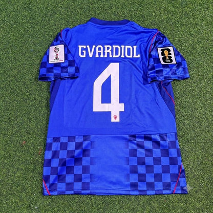 Josko Gvardiol Croatia 2026 World Cup Away Blue Football Jersey
