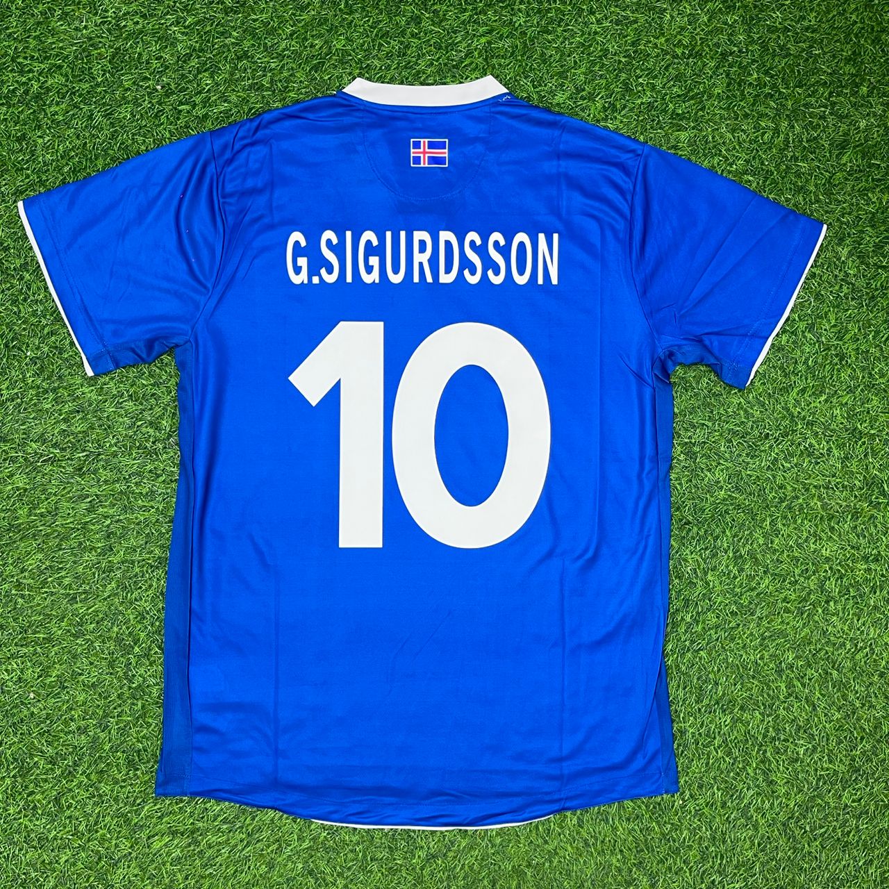 Iceland EURO 2016 Gylfi Sigurdsson Home Retro Football Jersey