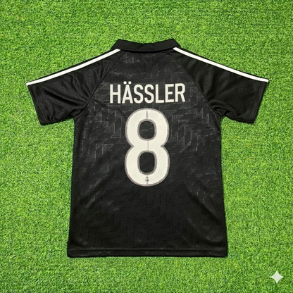 Thomas Hässler Deutschland 1990 WM Schwarzes Retro Fußballtrikot Jersey
