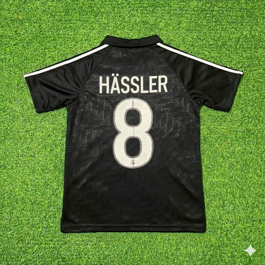 Thomas Hässler Deutschland 1990 WM Schwarzes Retro Fußballtrikot Jersey