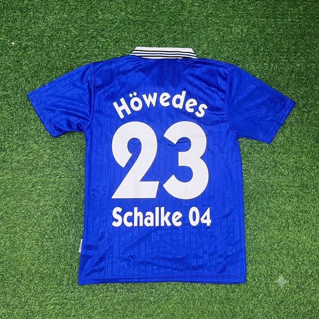 Benedikt Höwedes Schalke 04 Heim Retro Fußballtrikot Jersey