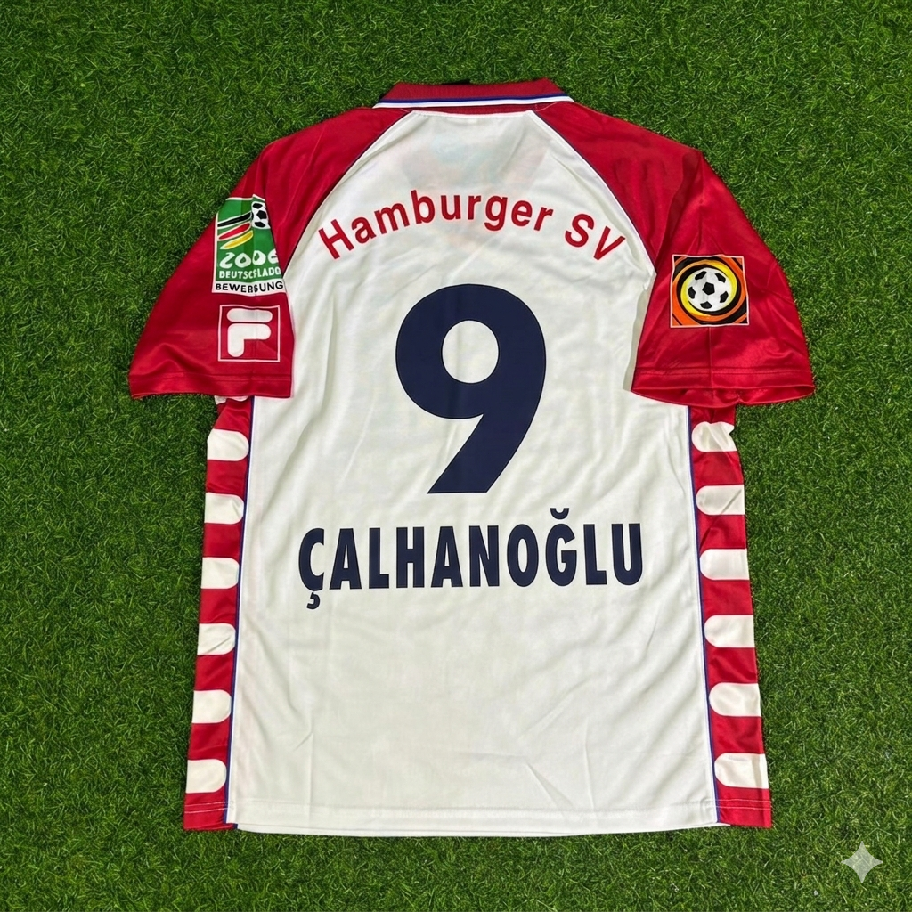 Hakan Çalhanoğlu #9 Hamburger SV Heim Retro Fußballtrikot Jersey