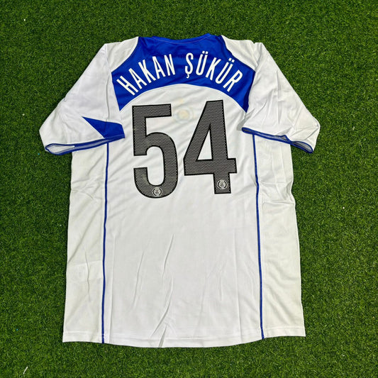 Hakan Sukur Inter Milan Retro White Football Jersey Kit
