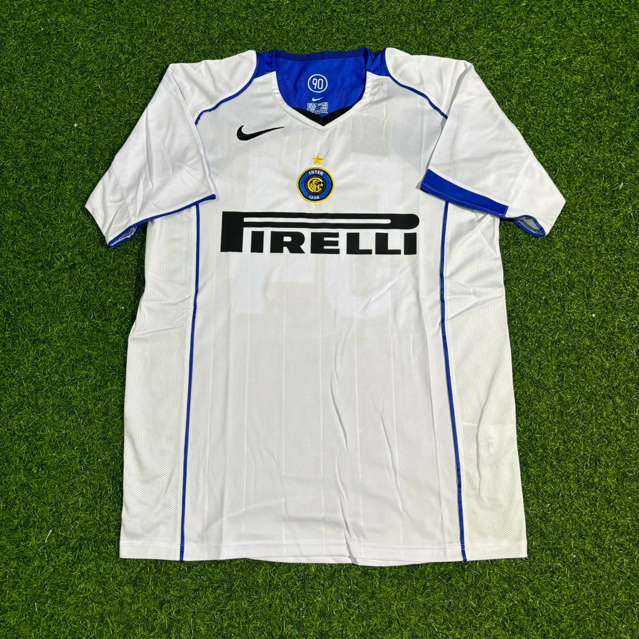 Luis Figo Inter Milan Retro White Football Jersey Kit