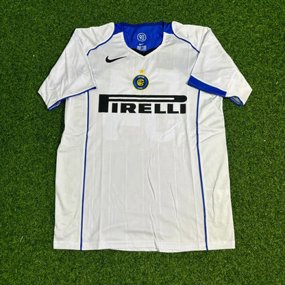 Luis Figo Inter Milan Retro White Football Jersey Kit