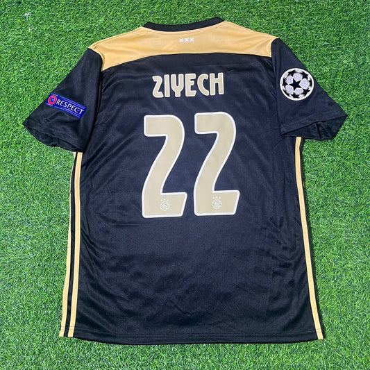 Hakim Ziyech Ajax 2018 2019 Champions League Black Retro Football Jersey Kit