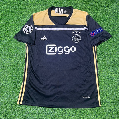 Hakim Ziyech Ajax 2018 2019 Champions League Black Retro Football Jersey Kit