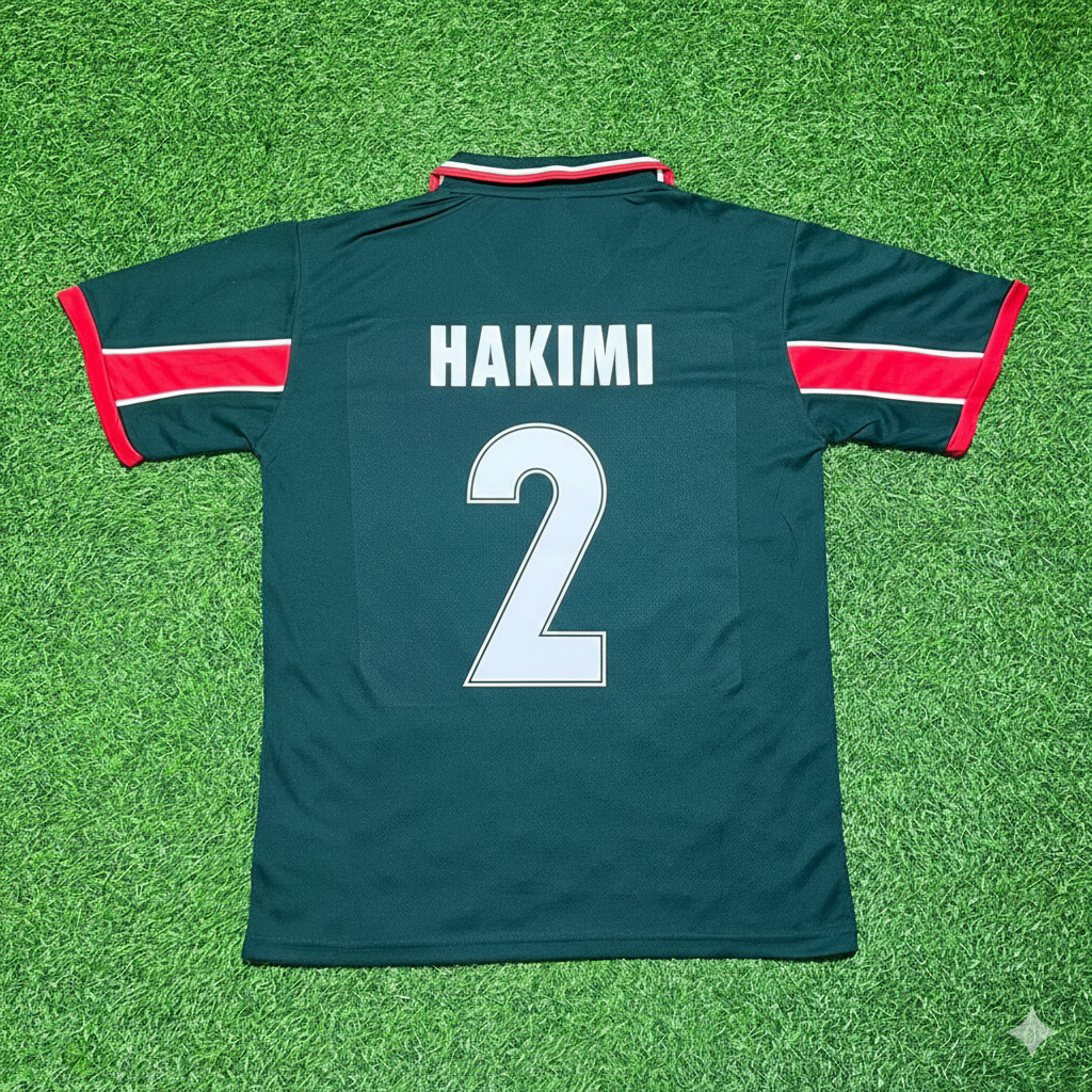 Achraf Hakimi Morocco Home Retro Football Jersey Kit