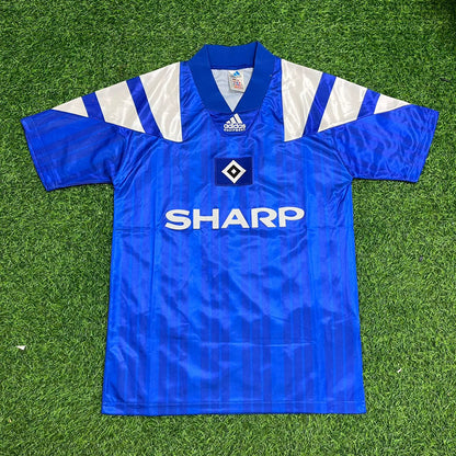 HSV 92-93 Heimtrikot Blau Fusball Hamburger SV Retro Heimtrikot Soccer Kit Football Jersey