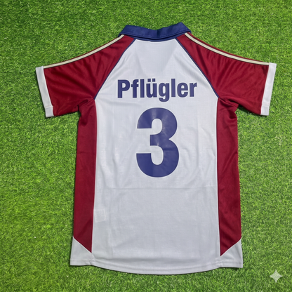 Hans Pflügler #3 FC Bayern München Auswärts Retro Fußballtrikot Grau Jersey