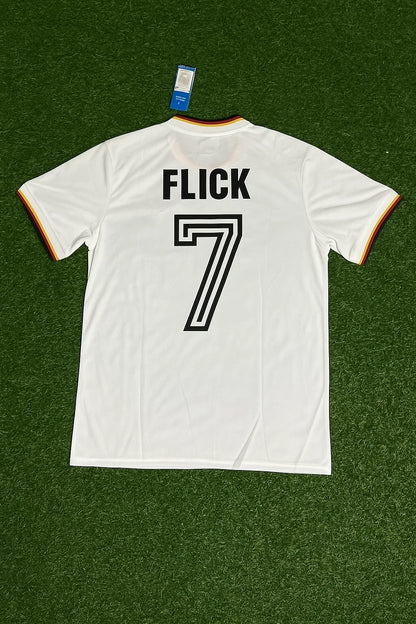 Germany World Cup 1986 Hansi Flick Retro Football Jersey Kit