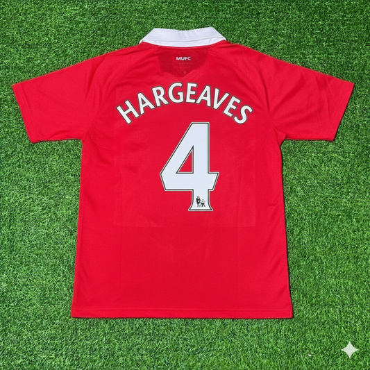 Owen Hargreaves Manchester United 2010/2011 Retro Home Football Jersey Kit