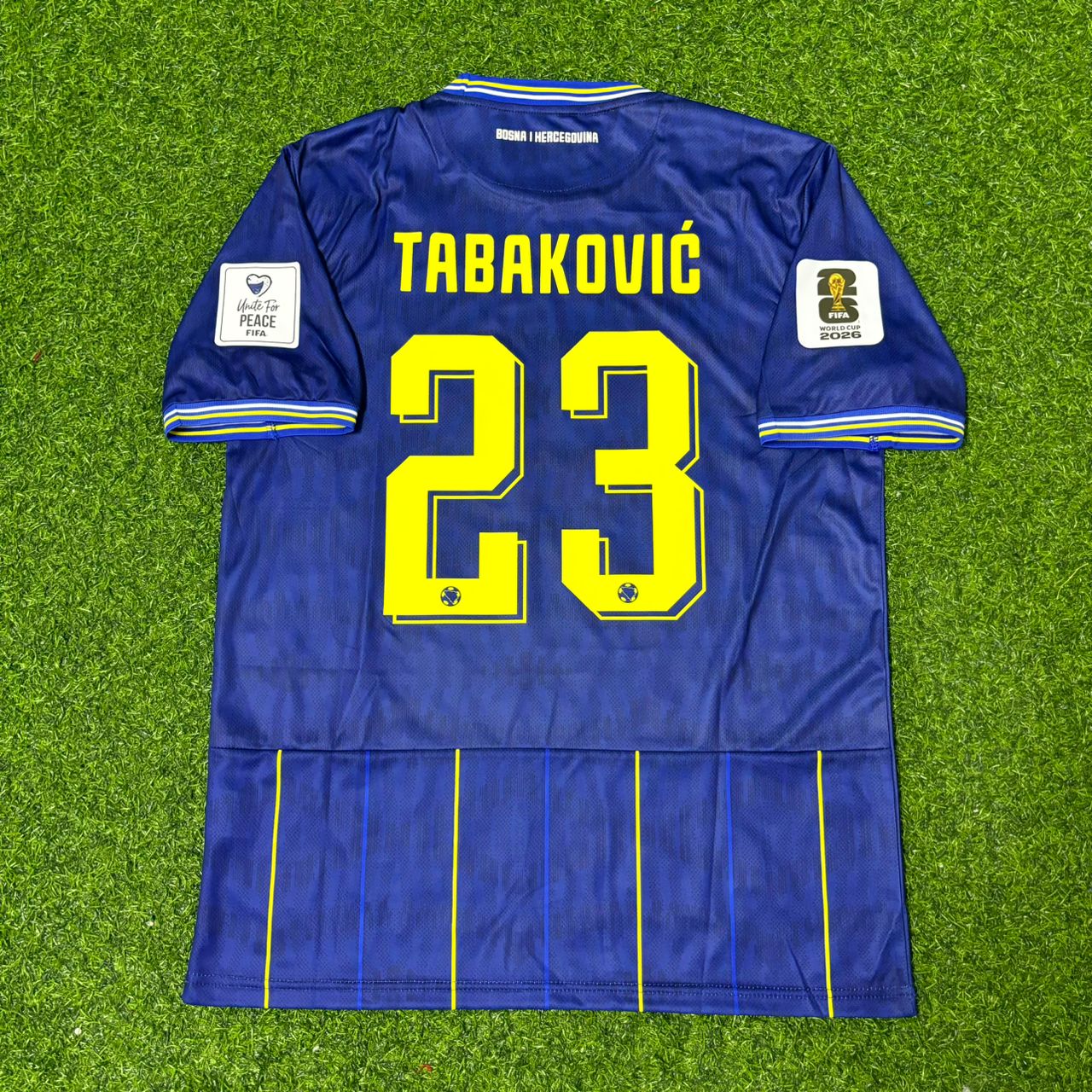 Bosnia and Herzegovina World Cup 2026 Haris Tabaković Dark Blue Football Jersey