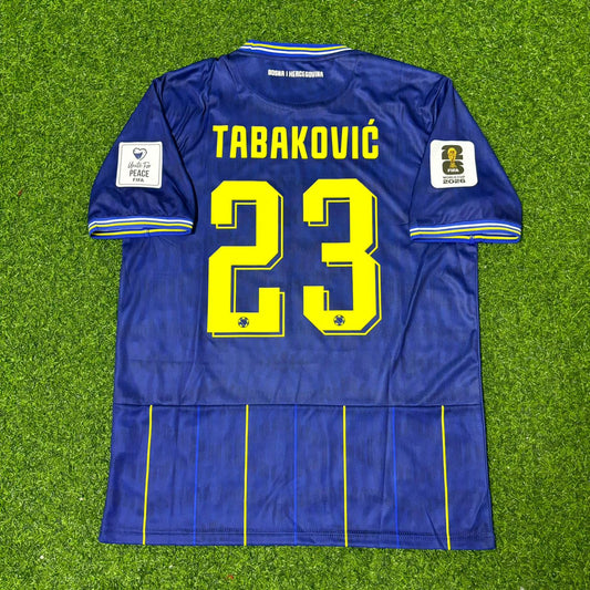 Bosnia and Herzegovina World Cup 2026 Haris Tabaković Dark Blue Football Jersey