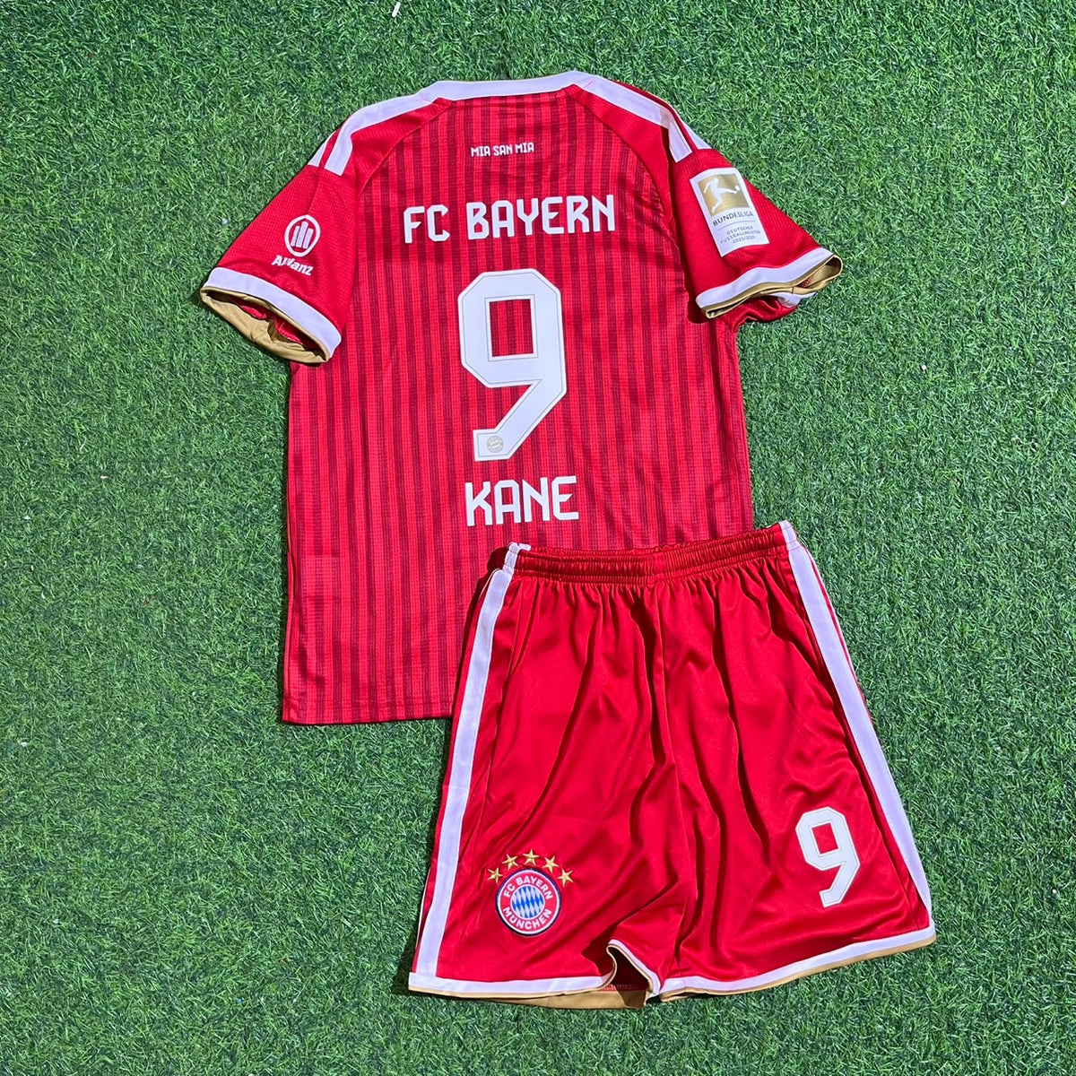 Bayern Munich 2027 Harry Kane #9 Bundesliga Championship Patch Kids Football Jersey