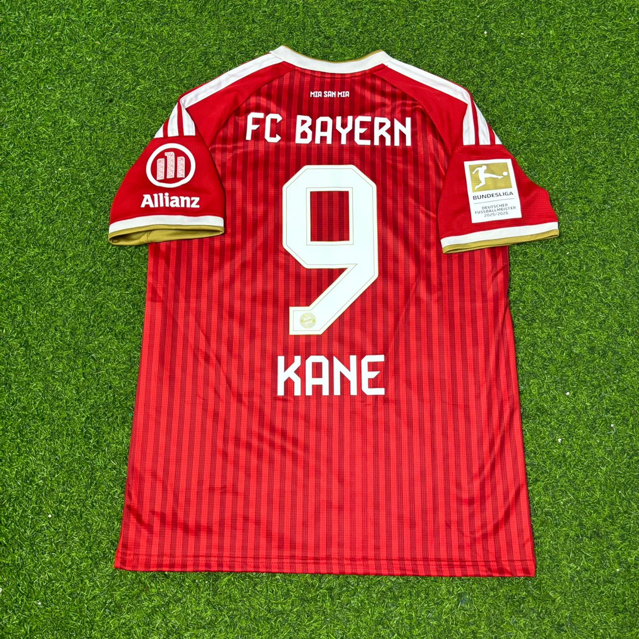 Harry Kane #9 Bayern Munich 2027 Bundesliga Championship Patch Football Jersey Kit