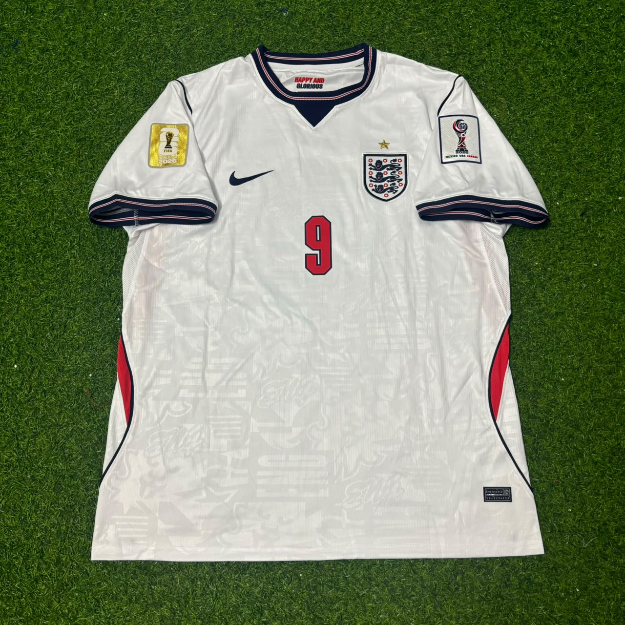 Harry Kane #9 England 2026 World Cup White Kids Football Jersey Kit