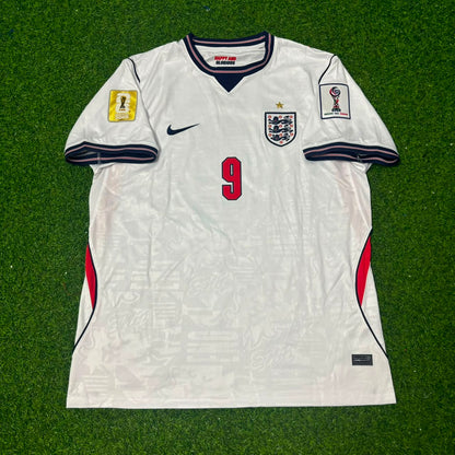 Harry Kane #9 England 2026 World Cup White Kids Football Jersey Kit