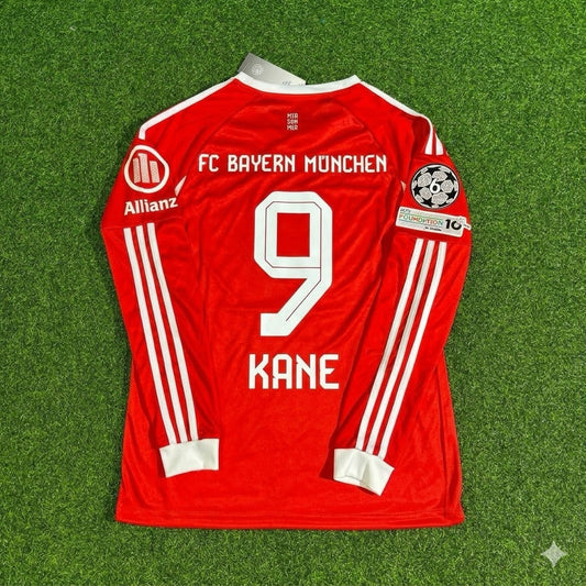 Harry Kane #9 Bayern Munich 2026 Champions League Long Sleeve Football Jersey Kit