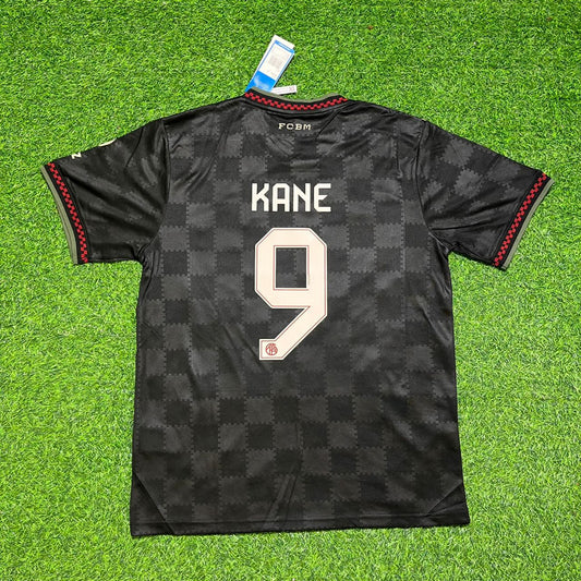 Harry Kane Bayern Munich 2025/2026 Black Football Jersey Kit