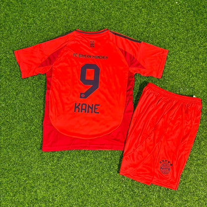 Harry Kane Bayern Munich 2026 Red Kids Football Jersey Kit