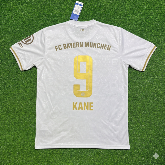 Harry Kane #9 FC Bayern München 125 Years Anniversary Special-Edition White Football Jersey