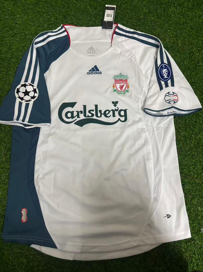 Harry Kewell Liverpool 2006 2007 White Retro Football Jersey