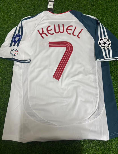 Harry Kewell Liverpool 2006 2007 White Retro Football Jersey