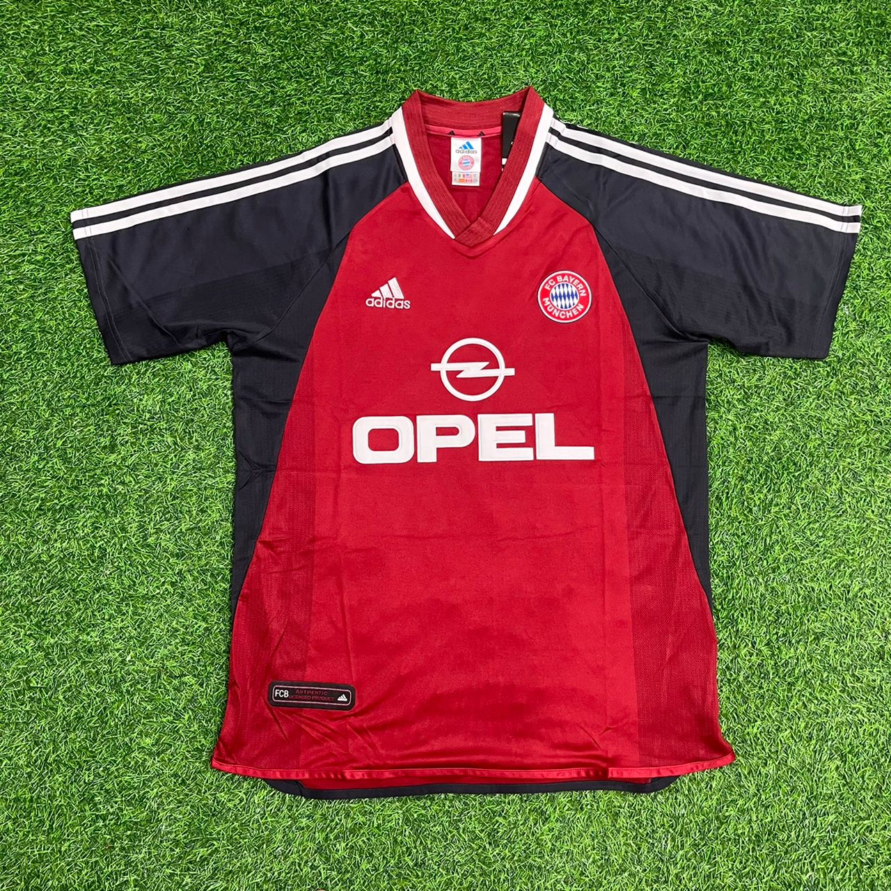 Mehmet Scholl Bayern Munich 2001/2002 Red Retro Football Jersey Kit