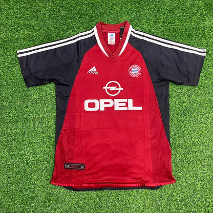 Mehmet Scholl Bayern Munich 2001/2002 Red Retro Football Jersey Kit