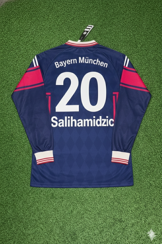 Hasan Salihamidzic FC Bayern München 1997/98 Saison Langarm Heim Retro