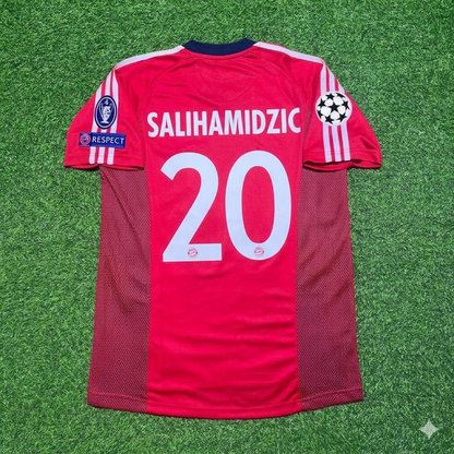 Hasan Salihamidzic Bayern München 2002/2003 Season Home Red Retro Football Jersey