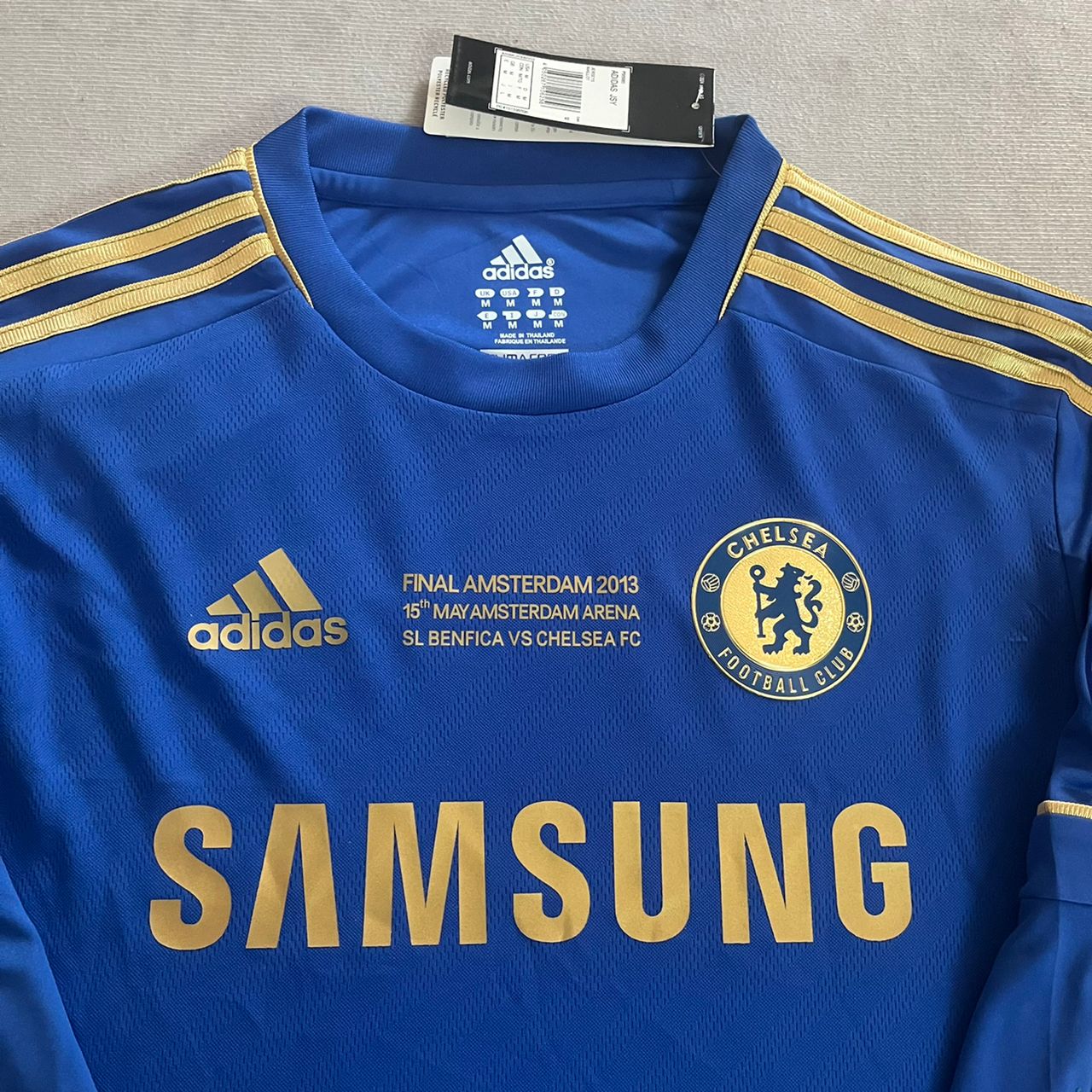 Frank Lampard Chelsea 2013 Final Blue Retro Kit Football Jersey