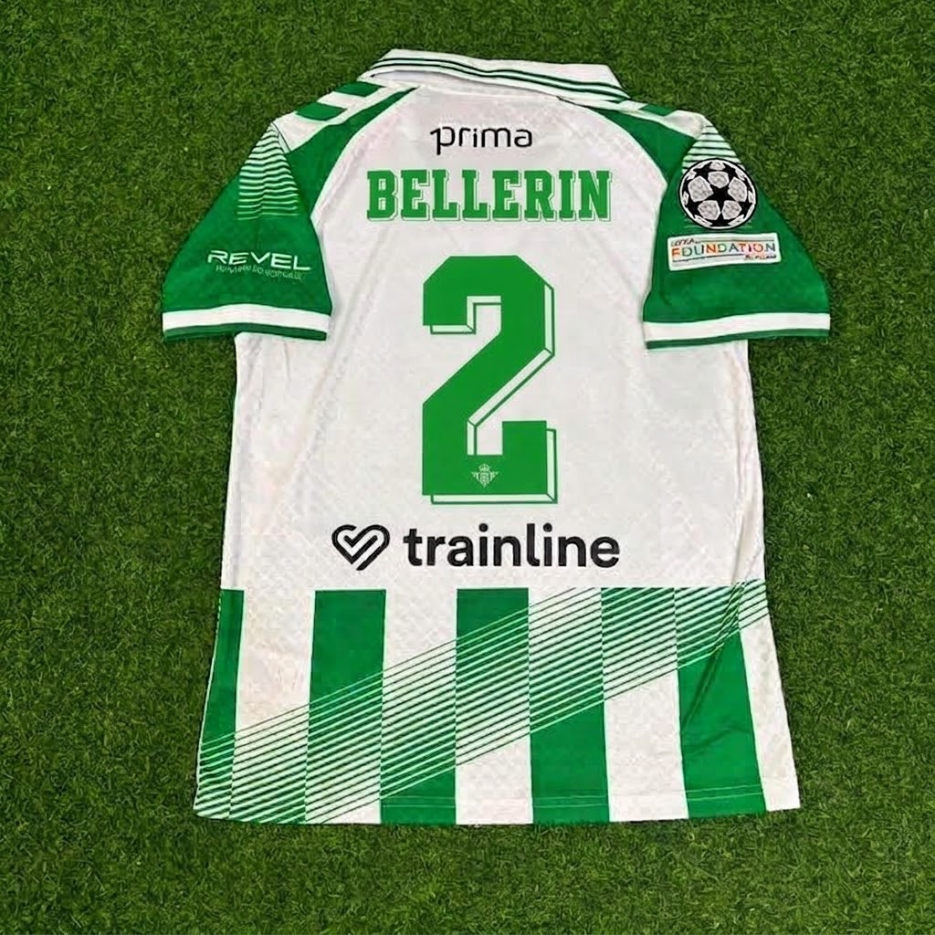 Real Betis 2027 Héctor Bellerín #2 Home Green White Football Jersey