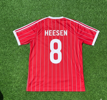 Thomas von Heesen Hamburger SV Rotes Heimtrikot Retro Fußballtrikot Jersey