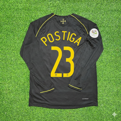Portugal World Cup 2006 Helder Postiga Long Sleeve Black Retro Football Jersey
