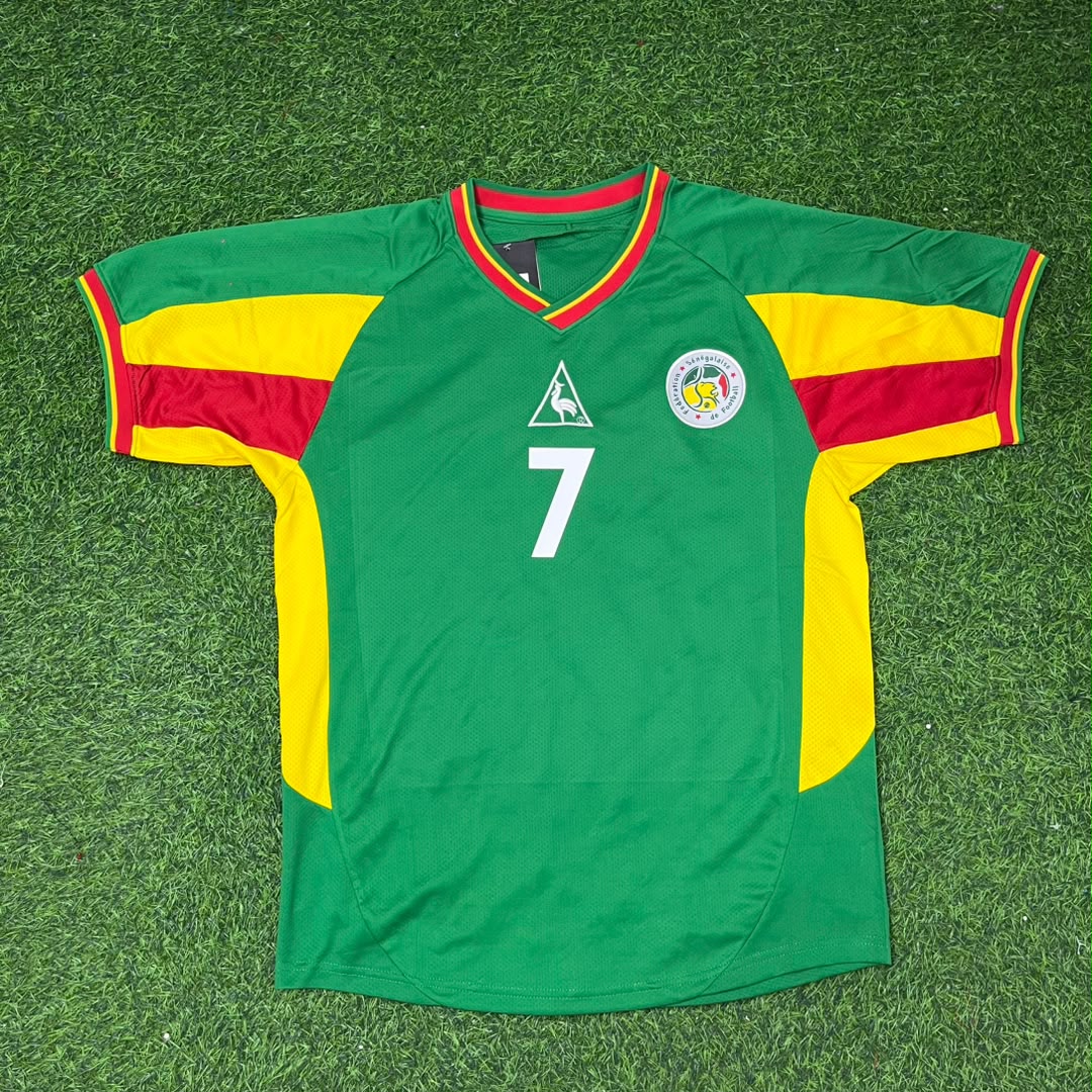 Senegal World Cup 2002 Henri Camara Retro Football Jersey