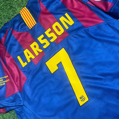 Barcelona 2006 Sebastian Larsson Final Retro Short Sleeve Kids Football Jersey