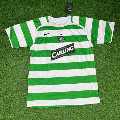 Henrik Larsson Celtic Home Retro Football Jersey Kit