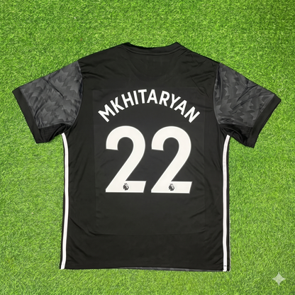 Henrikh Mkhitaryan Manchester United 2017-2018 Black Retro Football Jersey Kit