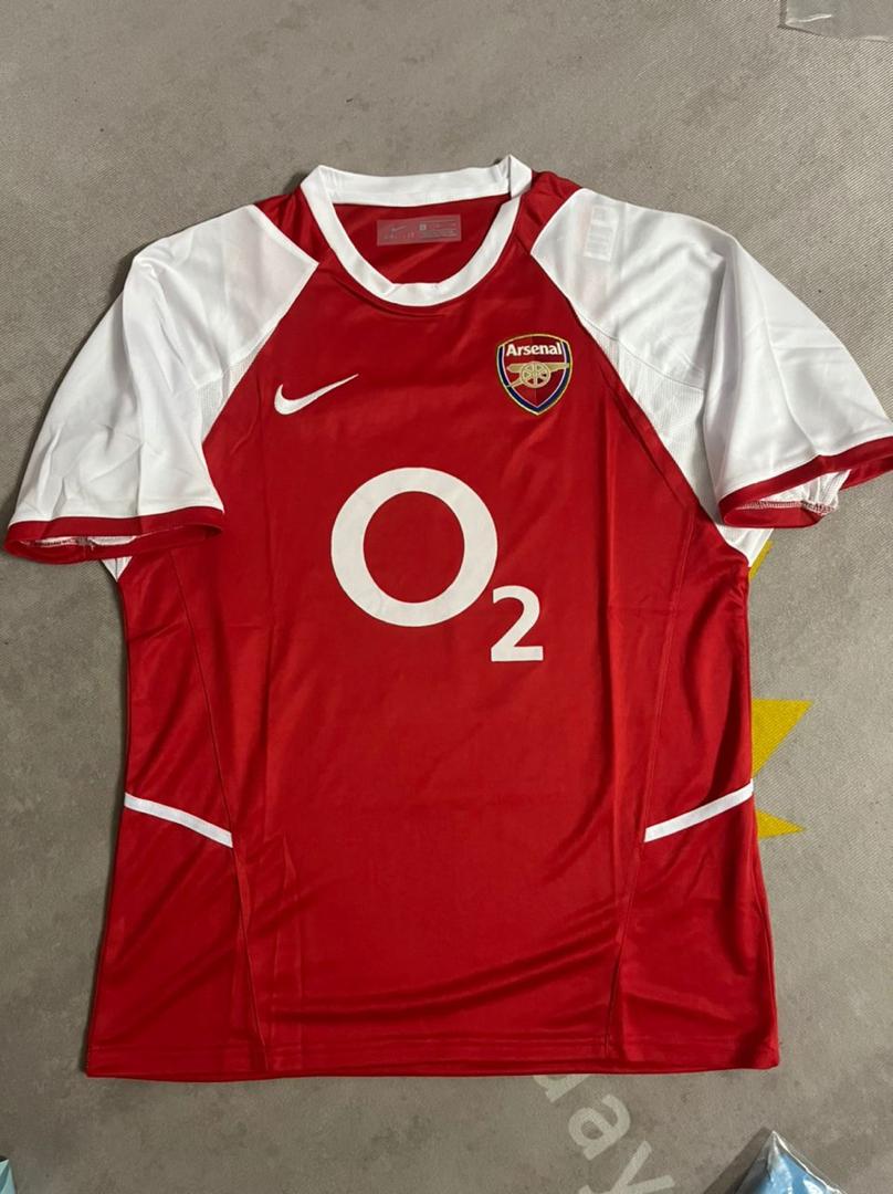 Viktor Gyökeres 14 - Arsenal o2 2002/03 Home Retro Football Jersey Kit Soccer