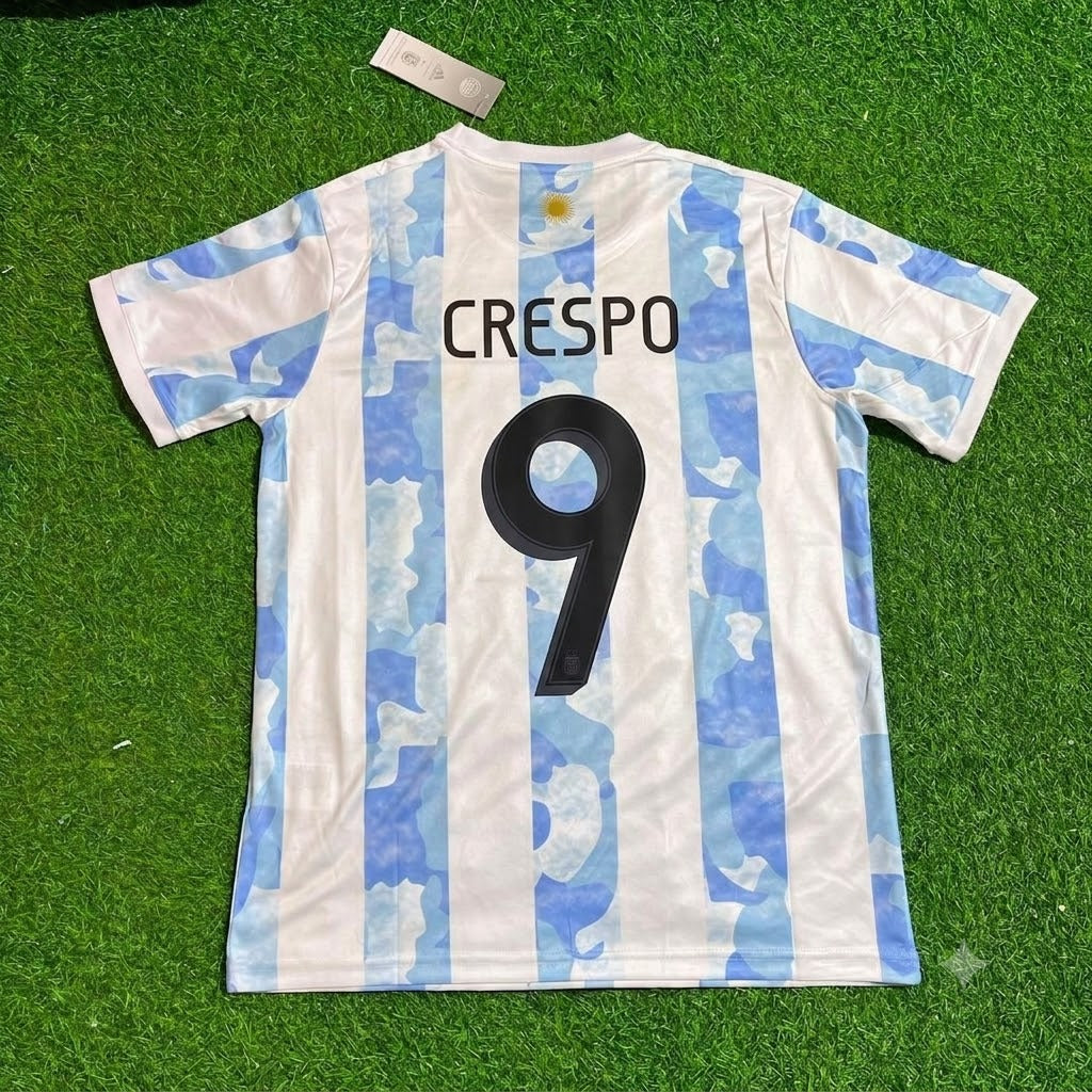 Hernan Crespo Argentina Retro Football Jersey