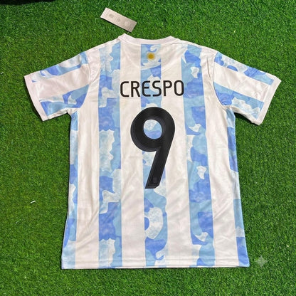 Hernan Crespo Argentina Retro Football Jersey
