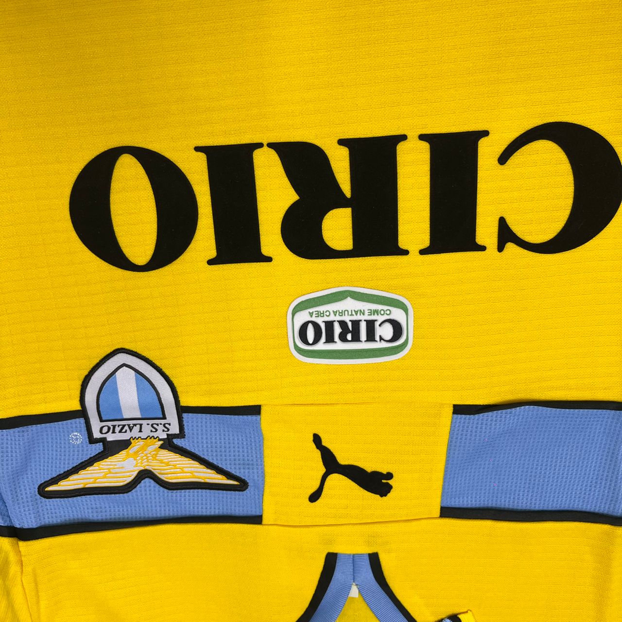 Lazio 1998-2000 Yellow Retro Football Jersey Kit