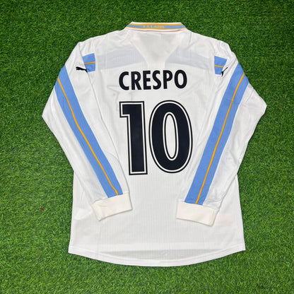 Hernan Crespo Lazio 1999 2000 White Long Sleeve Retro Football Jersey Collection