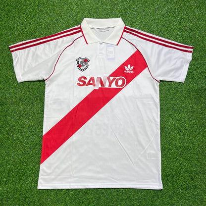 River Plate 1993-1994 Retro Home Football Jersey Kit