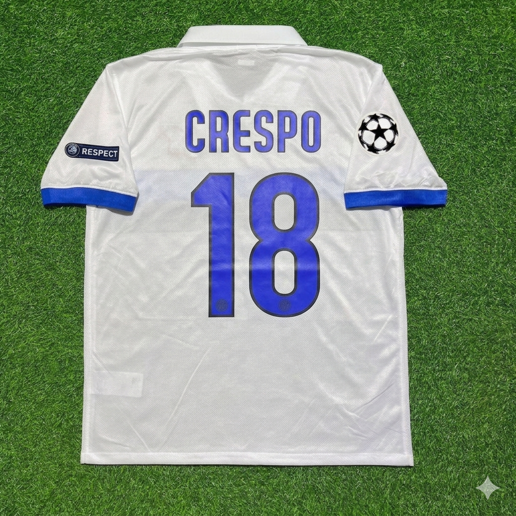 Hernan Crespo Inter 2009/2010 White Retro Football Jersey Kit