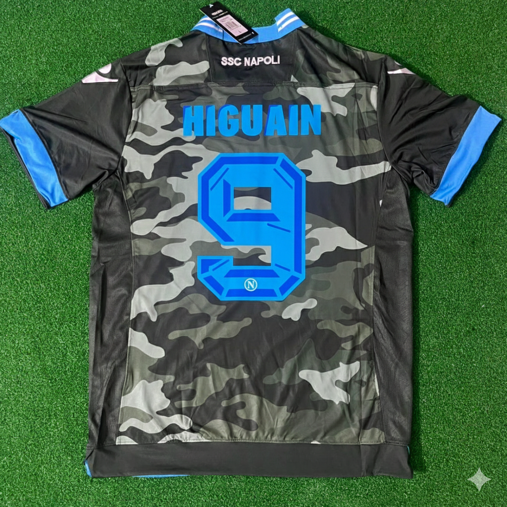 Gonzalo Higuain 9 Napoli 2013/14 Retro Football Jersey Kit
